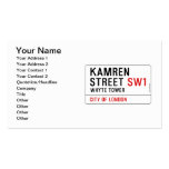 Kamren  Street  Business Cards