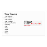 shibusen street  Business Cards