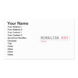 MONALİSA  Business Cards