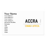 ACCRA  Business Cards