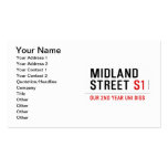 Midland Street  Business Cards