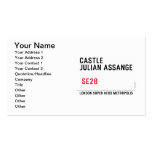 CASTLE  JULIAN ASSANGE    Business Cards