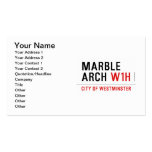marble arch  Business Cards