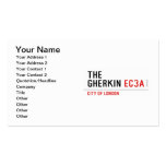THE  GHERKIN  Business Cards