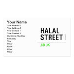 Halal Street  Business Cards