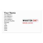 Wharton  Business Cards