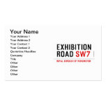 exhibition ROAD  Business Cards