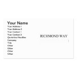 Richmond way   Business Cards