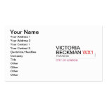 Victoria  Beckman  Business Cards