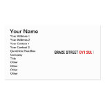 Grace street  Business Cards