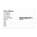 Linden HomeS mells      Business Cards