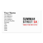 Summah Street  Business Cards