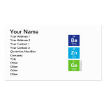 Ba
 Zn
 Ga  Business Cards