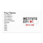 Instituto CEFI  Business Cards