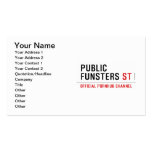 public funsters  Business Cards