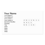Periodic
 Table
 Writer  Business Cards