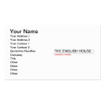 The English HOUSE  Business Cards
