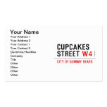 cupcakes Street  Business Cards
