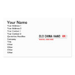OLD CHINA HAND   Business Cards