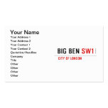 bIG BEN  Business Cards
