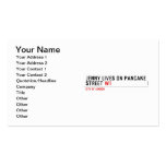 Jenny lives on pancake Street  Business Cards