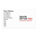 craven cottage  Business Cards