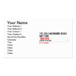 110 collingwood road  Sutton    Business Cards