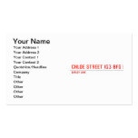 chloe Street  Business Cards