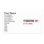 Itsoseng  Business Cards