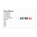 Aston  Business Cards