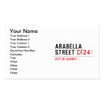 Arabella Street  Business Cards