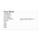 Stratford Street  Business Cards