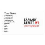 CARNABY STREET  Business Cards