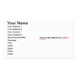Jade is da Best Myster eva  Business Cards