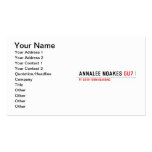 Annalee Noakes  Business Cards