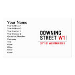 downing street  Business Cards