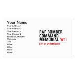 raf bomber command memorial  Business Cards