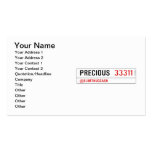 Precious   Business Cards