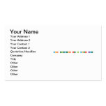 What elements are in your name? 
   Business Cards