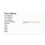 FOLLOW ME ON I.G  Business Cards