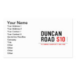 Duncan  Road  Business Cards