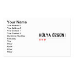 HÜLYA ÖZGÜN  Business Cards