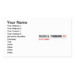 Russell Thoburn  Business Cards