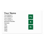 Po 
 K
 eR  Business Cards