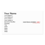 Kaizen Prem sai Apartments   Business Cards
