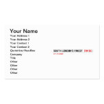 SOUTH LONDON'S FINEST   Business Cards