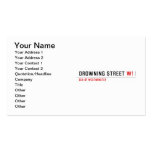 Drowning street  Business Cards