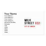 Milk  Street  Business Cards