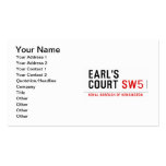 earl's court  Business Cards