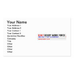 G.W.F  Business Cards